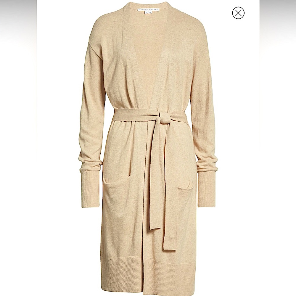 Veronica Beard NWT Wool Blend Belted Cardigan